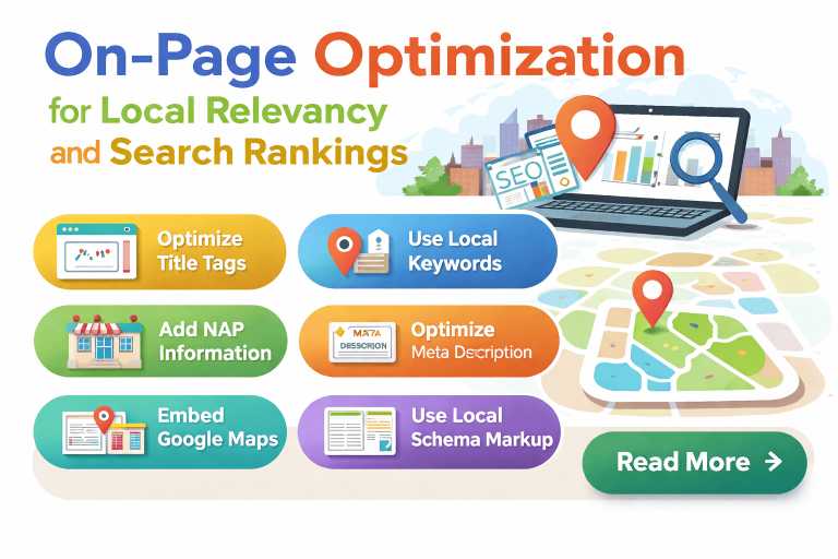 On Page Optimization for Local Relevancy and Search Rankings