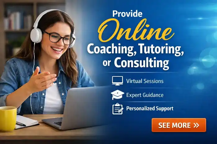 Provide Online Coaching, Tutoring, or Consulting