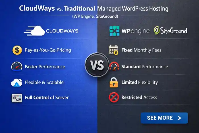 21 CloudWays vs. Traditional Managed WordPress Hosting (WP Engine, SiteGround)
