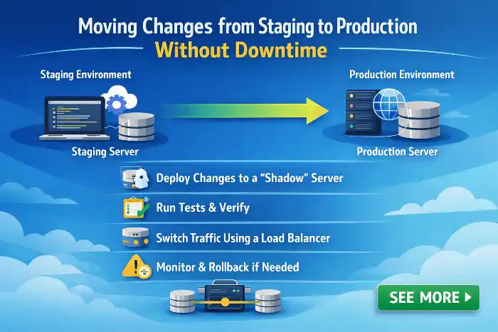 22 Moving Changes from Staging to Production Without Downtime